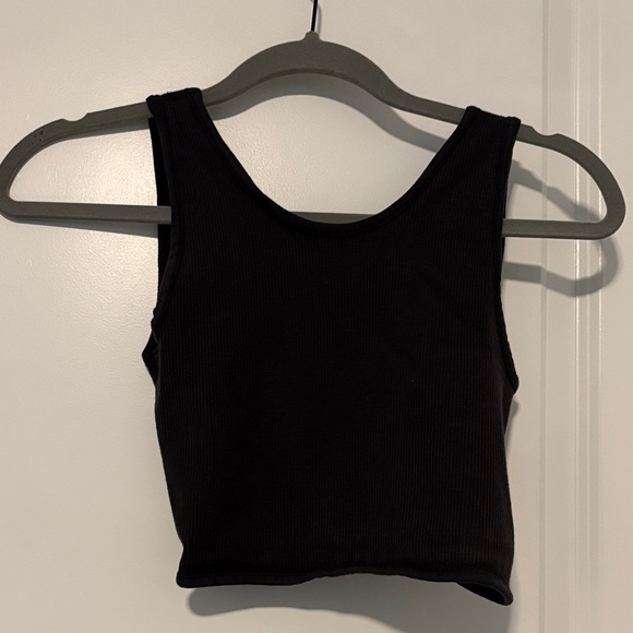 By Together Black Ribbed Tank Top - Picture 1 of 2